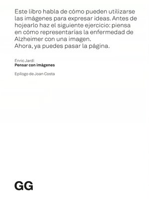 cover image of Pensar con imágenes